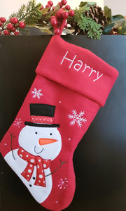 Personalised Snowman Stocking