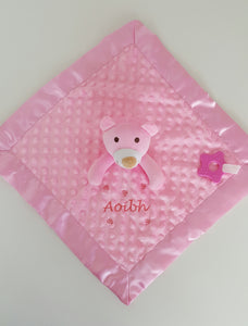 Bear Baby Comforter Pink