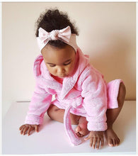 Personalised Soft Children's Dressing Gown in pink