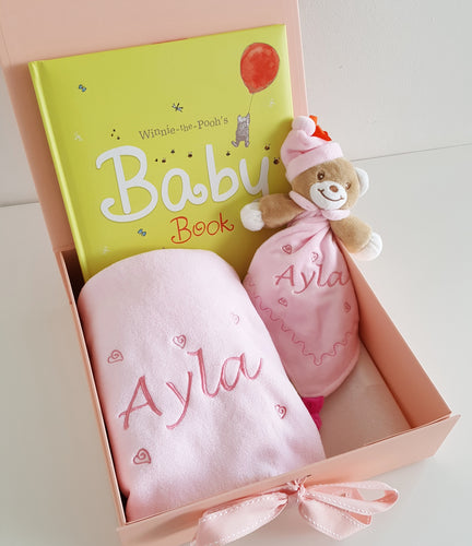 Aladdin - Personalised Baby Gift Set in Pink