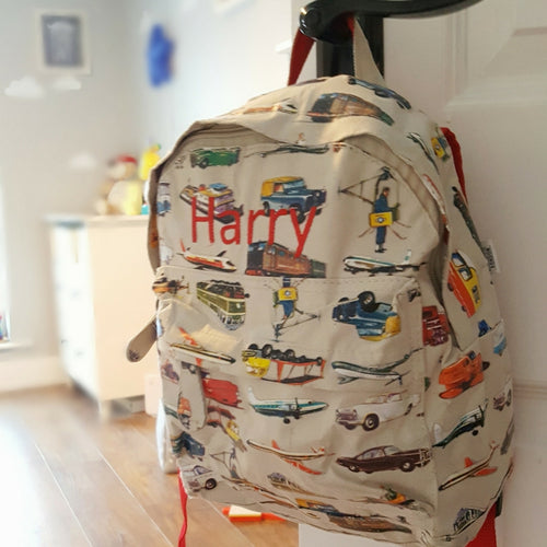 Transport Personalised Mini Backpack