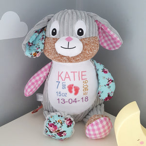 Pink personalised Bunny