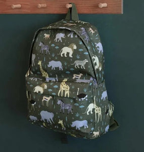 Animal print little backpack