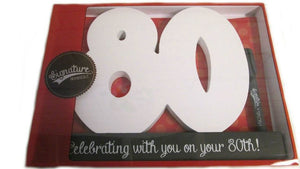 80th Birthday signature number
