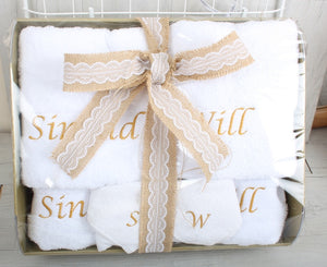 Wedding towel set